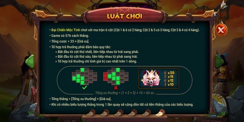 Game slots Mộc tinh đại chiến có luật chơi đơn giản hấp dẫn