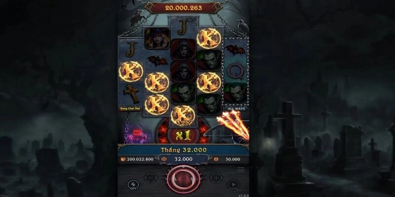 Luật chơi đơn giản đến từ slot Ma Cà Rồng